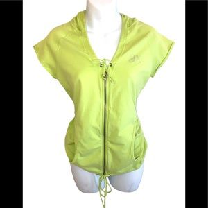 Armani Exchange Neon  Green Short Sleeve Hoodie